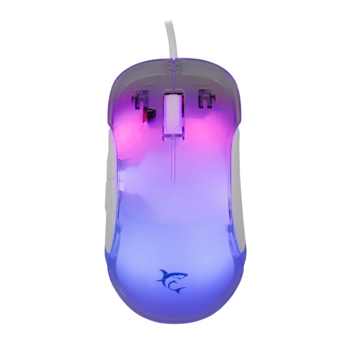 biała mysz gamingowa White Shark MORDRED RGB
